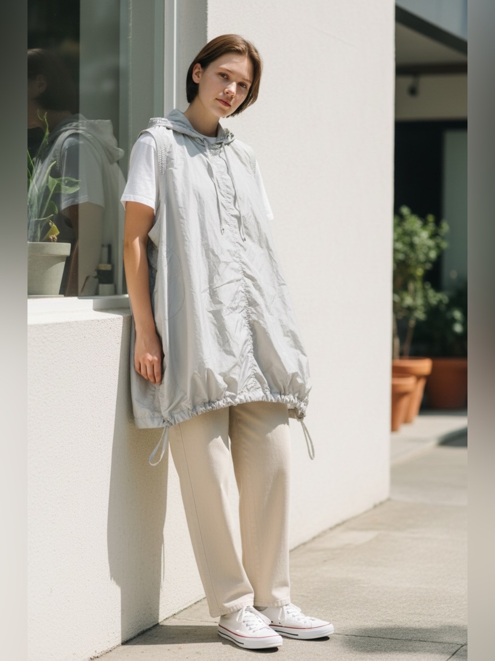 LUUKAA Parachute drawstring top